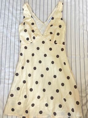 roza mini dress beige princess polly Princess Polly Roza Mini Dress In Beige Floral Size 10 Cottage Core